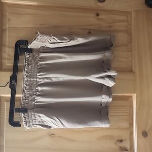 Tan shorts with pockets